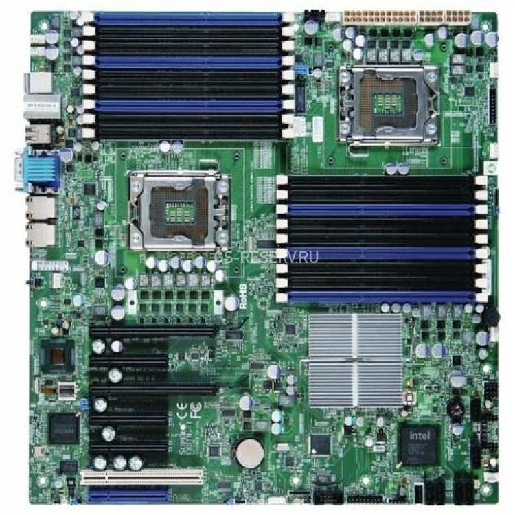 Материнская Плата Supermicro i5520 Dual Socket 1366 18DDR3 6SATAII PCI-E16x 3PCI-E8x 3PCI-X SVGA 2xGbLAN EE-ATX 6400Mhz(X8DTN+-IN001)