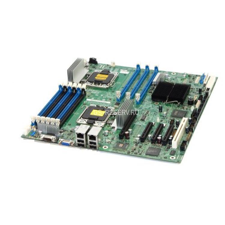 Материнская Плата Intel i5520 Dual Socket 1366 12DDR3 6SATAII PCI-E16x 2.0 4PCI-E8x PCI SVGA 2xGbLAN E-ATX 6400Mhz(S5520HC)
