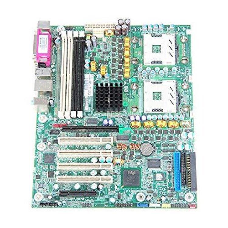 Материнская Плата HP iE7525 Dual Socket 604 4DualDDRII 2SATA U100 PCI-E16x PCI-E8x 4PCI GbLAN AC97 ATX 800Mhz For XW6200(409646-001)