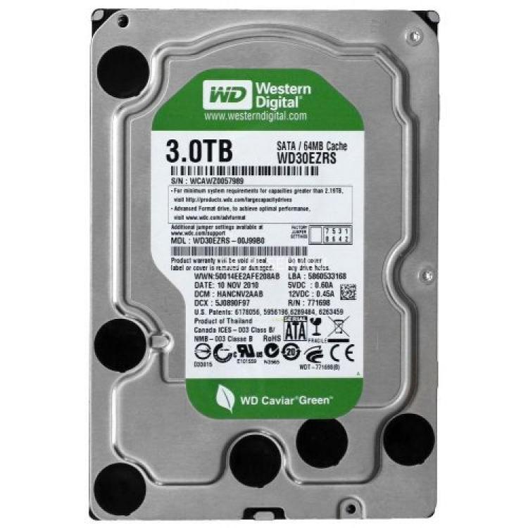 Жесткий Диск Western Digital Caviar Green 3Tb (U300/IntelliPower/64Mb) SATAII(WD30EZRSDTL)