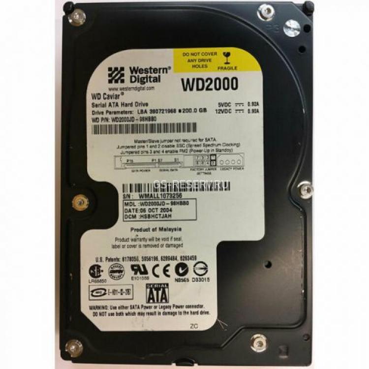 Жесткий Диск Western Digital Caviar SE 200Gb (U150/7200/8Mb) SATA(WD2000JD-00GBB0)