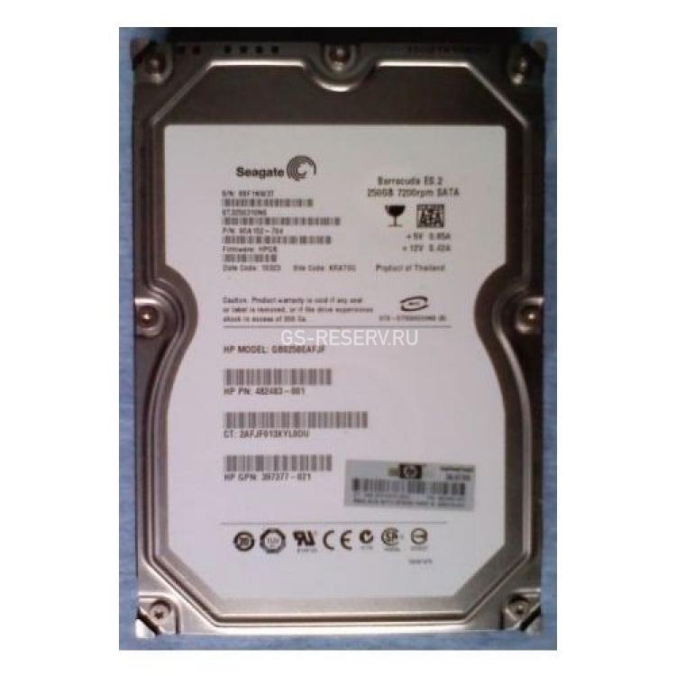 Жесткий Диск HP (Seagate) Barracuda ES.2 ST3250310NS 250Gb (U300/7200/32Mb) NCQ SATAII For Gen5 Gen5p Gen6 Gen7(458926-B21)