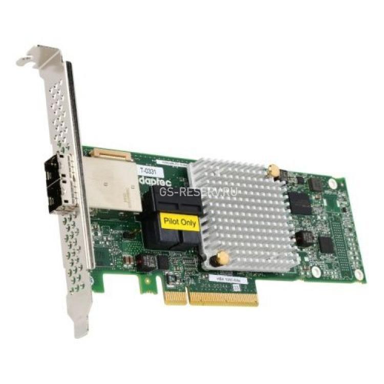 Контроллер SAS Adaptec 16Mb Int-2xSFF-8643 Ext-2xSFF-8644 16xSAS/SATA RAID10 U1200 12G PCI-E8x 3.0(1000-8i8e)