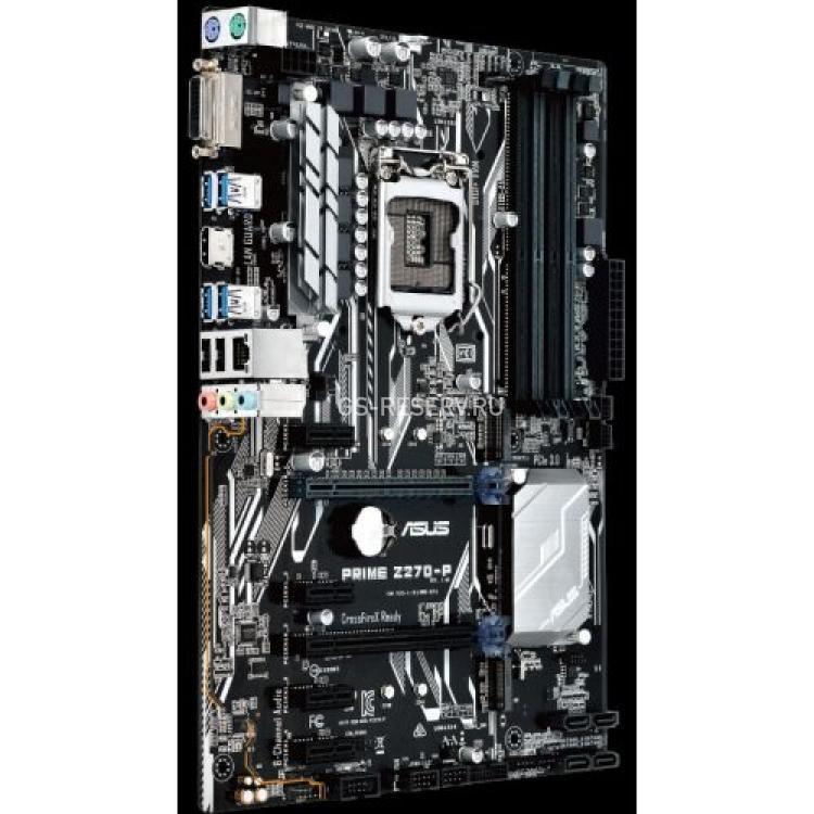 Материнская Плата ASUS iZ170 S1151 HT 4DualDDRIV 4SATAIII 2M.2 2PCI-E16x3.0 SLI CrossFire 4PCI-E1x DVI HDMI LAN1000 AC97-8ch 4USB3 ATX(PRIME Z270-P)