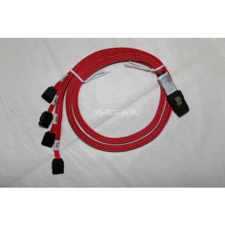 Шлейф SAS LSI Logic 1xSFF-8087 (mSASx4) To 4xSATA (4xSATA Жесткий Диск или Корзина) 100cm/1m(795763018)