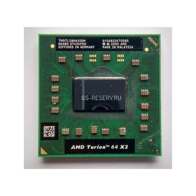 Процессор AMD Turion 64 X2 Mobile TL-58 1900Mhz (2x512/800/1,1v) 35W 2x Core Socket 1(638) Tyler(TMDTL58HAX5DM)
