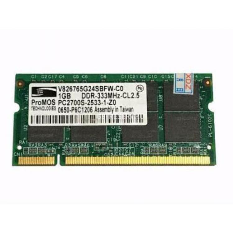 RAM SO-DIMM DDR333 Dell (ProMOS) 1Gb CL2.5 PC2700(V826765G24SBFW-C0)