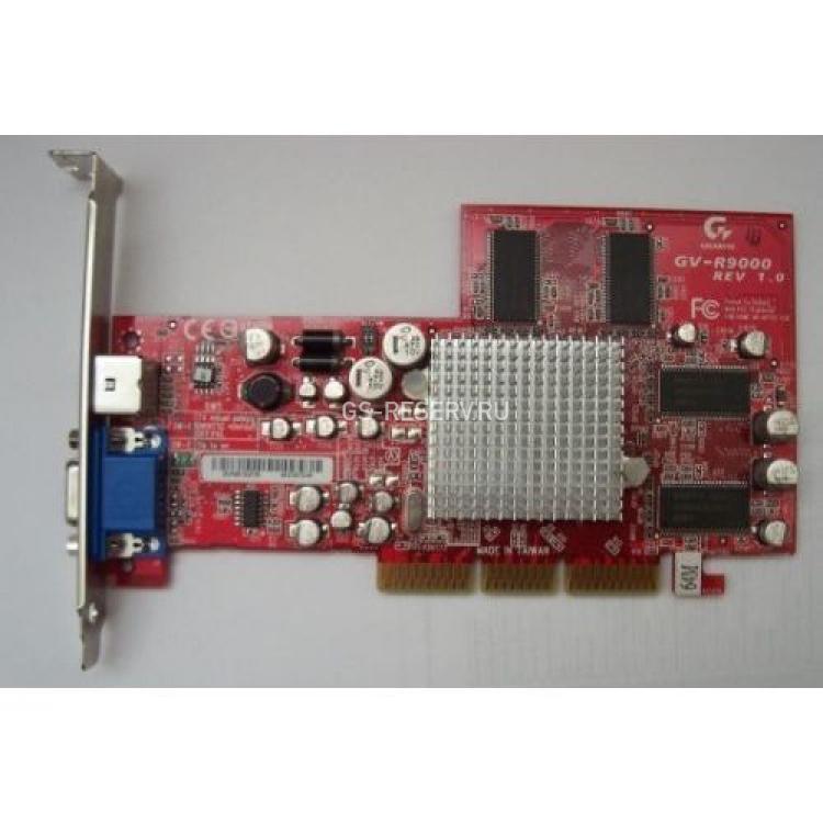 Видеокарта Gigabyte ATI RadeOn 9000 64Mb 128Bit DDR TV-Out AGP4x(GV-R9000)