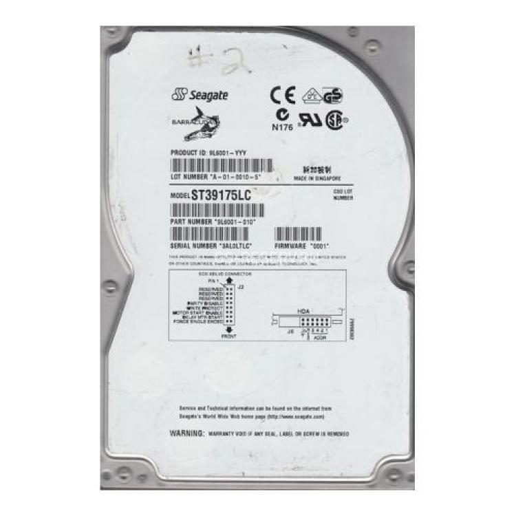 Жесткий Диск Seagate Barracuda 18LP 9,1Gb (U80/7200/1Mb) 80pin U80SCSI(ST39175LC)