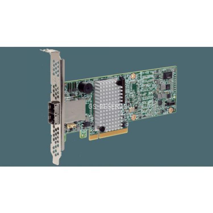 Контроллер SAS RAID Intel (LSI Logic) MegaRAID SAS LSISAS3108 1Gb DDR3 Ext-2xSFF-8644 8xSAS/SATA RAID60 U1200 12G SAS LP PCI-E8x 3.0(928223)