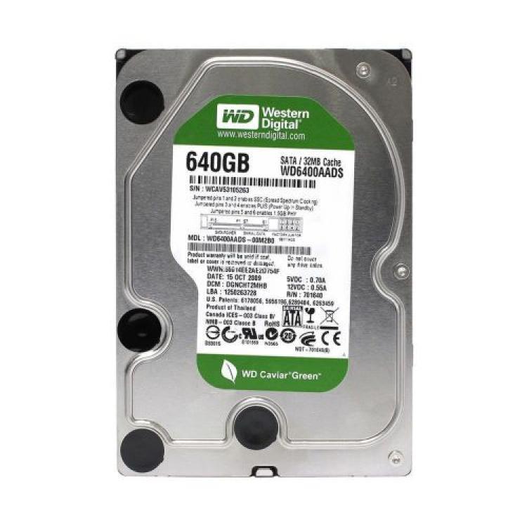 Жесткий Диск Western Digital Caviar Green 640Gb (U300/IntelliPower/32Mb) SATAII(WD6400AADS-00M2B0)