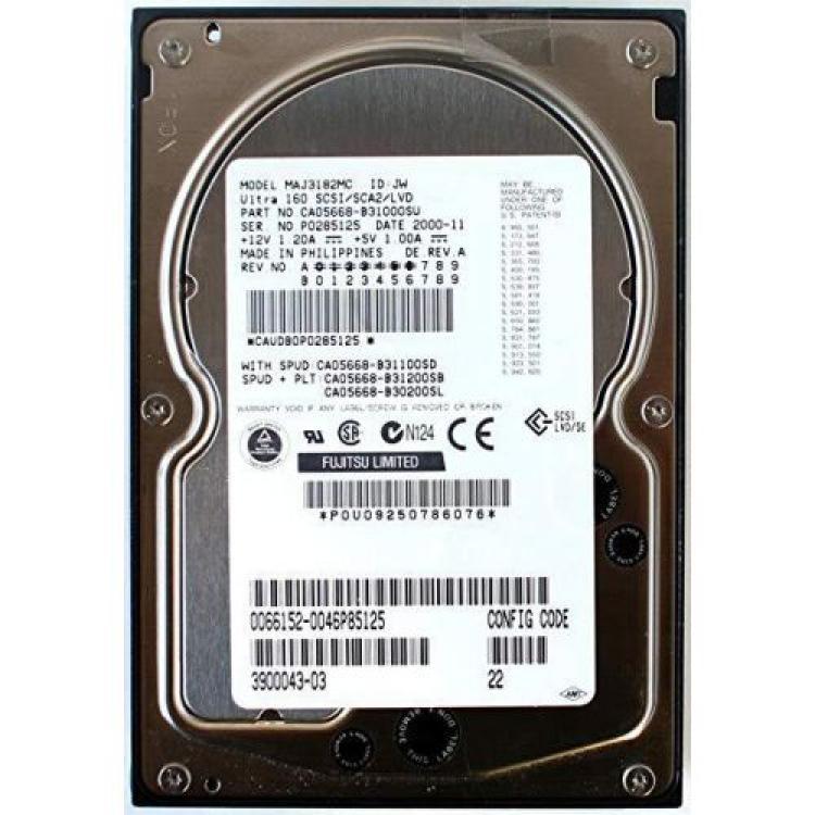 Жесткий Диск Fujitsu 18,2Gb (U160/10000/4Mb) 80pin U160SCSI(CA05668-B320)