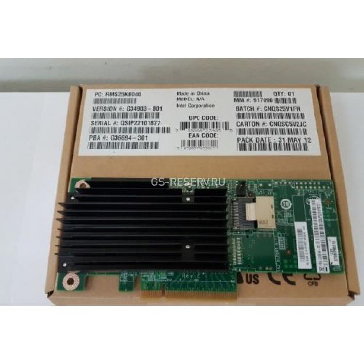 Контроллер SAS Intel LSISAS2308 Int-1xSFF8087 4xSAS/SATA RAID10 U600 6G SAS PCI-E8x 2.0 For S1200BTLRM S1400FP2 S1400FP4 S1400SP2 S1400SP4(924455)