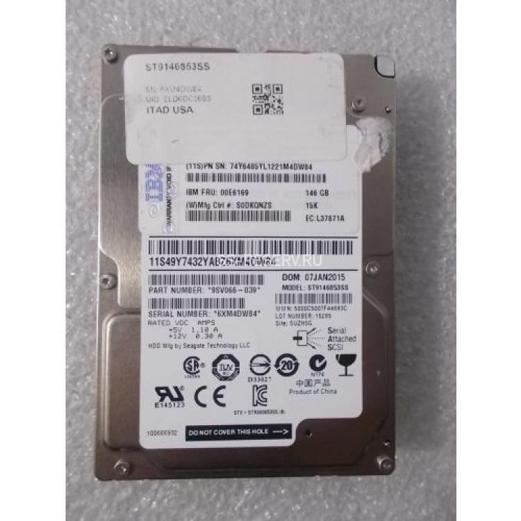 Жесткий Диск IBM Power Systems 146,8Gb (U600/15000) 6G SAS 2,5" For pSeries Power6 Power7 Power8 1790 1880 1881 1885 1925 1953(74Y6487)