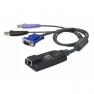 KVM Адаптер ATEN USB KVM Adapter Считыватель Смарт-Карт Монитор+Клавиатуры+Мышь HDB15+2xUSB To RJ45 1920x1200 For KN2124v KN2140v KN4124v KN4140v(KA7177-AX)