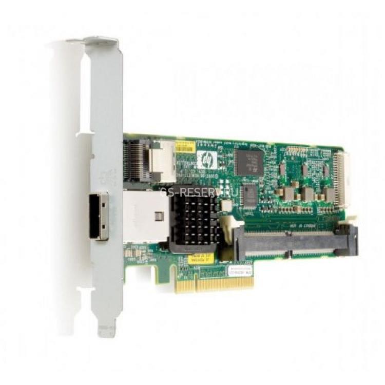 Контроллер SAS RAID HP Smart Array 0(256)Mb Int-1xSFF8087 Ext-1xSFF8088 4xSAS/SATA RAID10(60) U600 6G PCI-E8x 2.0(462594-001)
