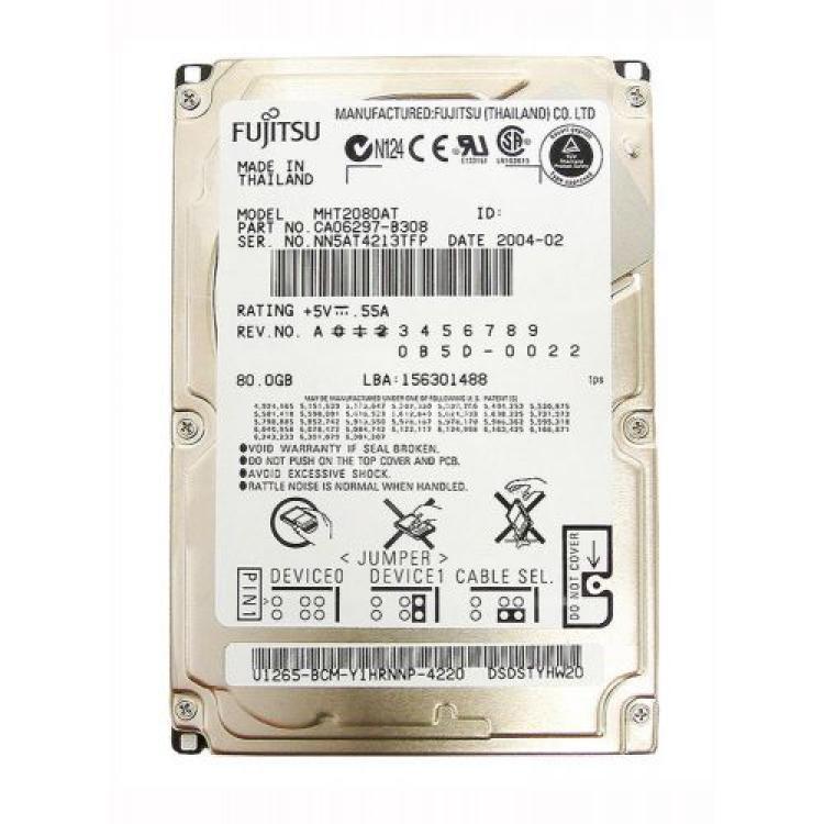Жесткий Диск Fujitsu 80Gb (U100/4200/2Mb) IDE 2,5"(MHT2080AT)