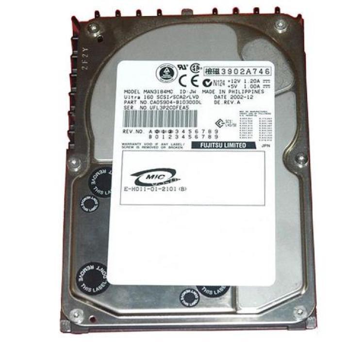 Жесткий Диск Fujitsu 18,2Gb (U160/10000/8Mb) 80pin U160SCSI(CA05904-B100)