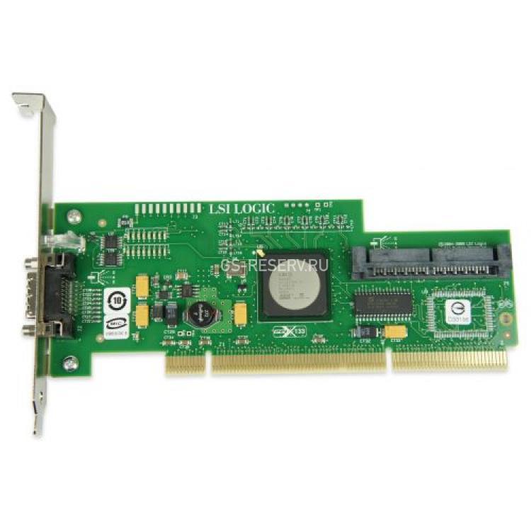 Контроллер SAS LSI Logic LSISAS1068 Int-1xSFF8484 (32-pin) 4xSAS/SATA Ext-1xSFF8470 (4xSAS/SATA) RAID10 U300 LP PCI-X(LSI00164)