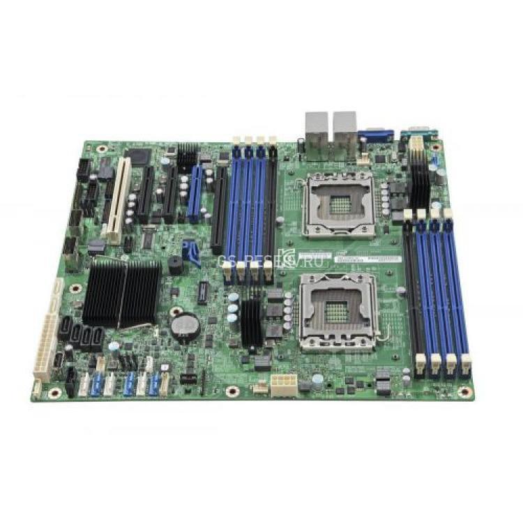 Материнская Плата Intel i5500 Dual Socket 1366 9DDR3 6SATAII PCI-E16x 2.0 3PCI-E8x PCI SVGA 2xGbLAN E-ATX 6400Mhz(902386)