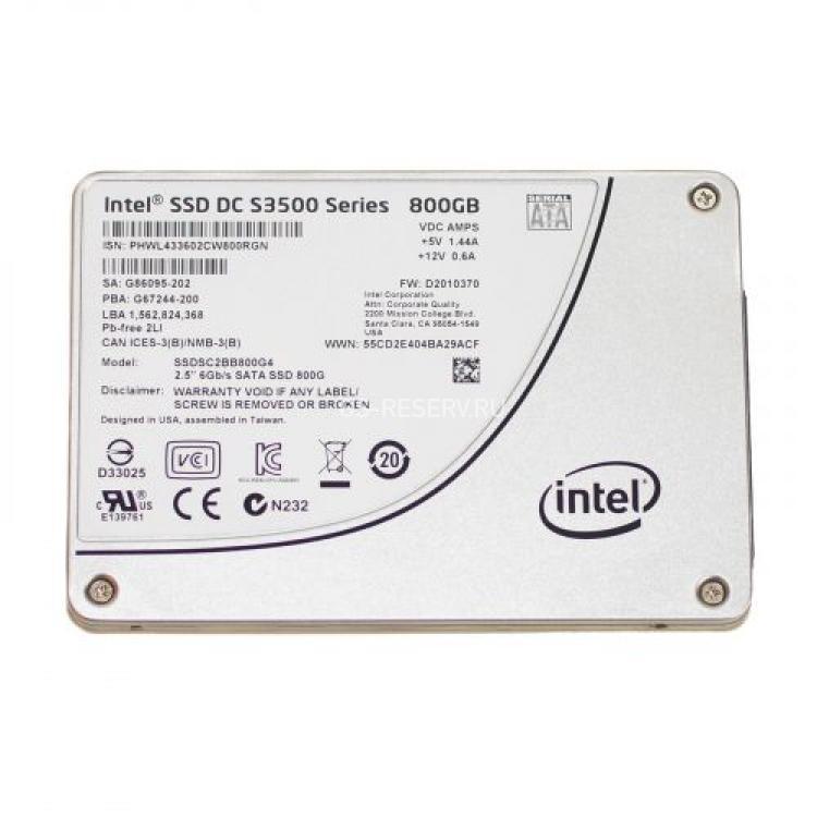 Твердотелый Накопитель SSD Intel SSD DC S3500 Series 800Gb TRIM MLC 6G SATAIII 2,5" 7mm(G86094)