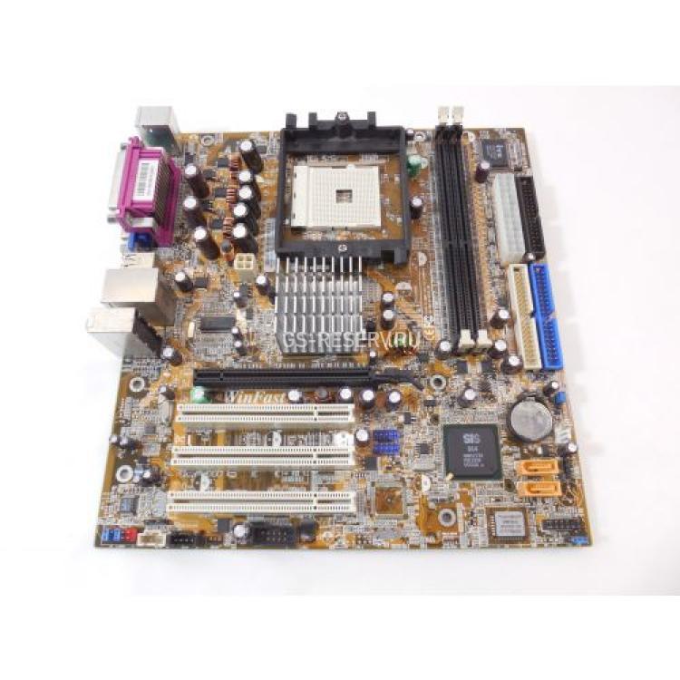 Материнская Плата Foxconn SIS761GX S754 2DDR400 2SATA U133 PCI-E16x 3PCI SVGA AC97 LAN mATX(761GXK8MC-RS)