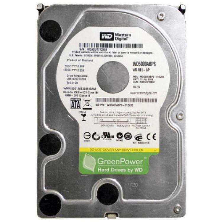 Жесткий Диск Western Digital RE2-GP 500Gb (U300/IntelliPower/16Mb) TLER SATAII(WD5000ABPS)