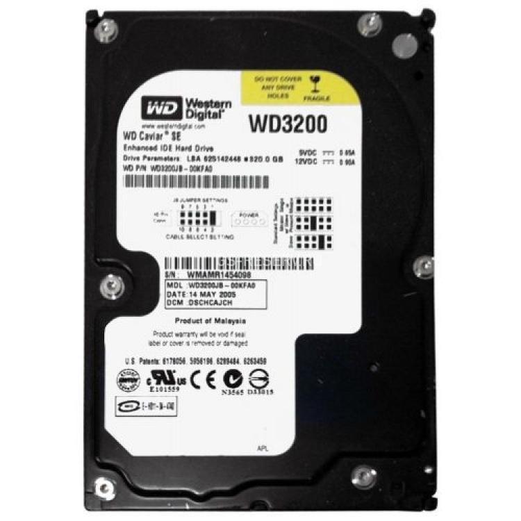 Жесткий Диск Western Digital Caviar 7200 SE 320Gb (U100/7200/8Mb) IDE(WD3200JB)