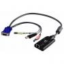 KVM Адаптер ATEN USB Virtual Media KVM Adapter Монитор+Клавиатура/Мышь+Звук HDB15+USB+Sound To RJ45 1600x1200(KA7176)