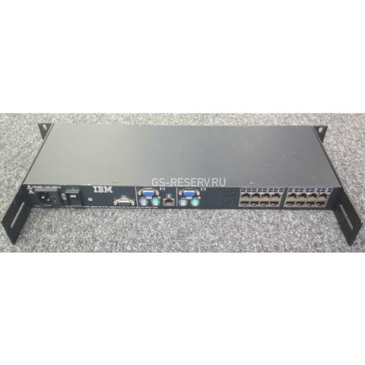 KVM Переключатель IBM Server IP Console Switch 2x16 16хPC PS2/Video 16xLAN 19" 1U(17352LX)