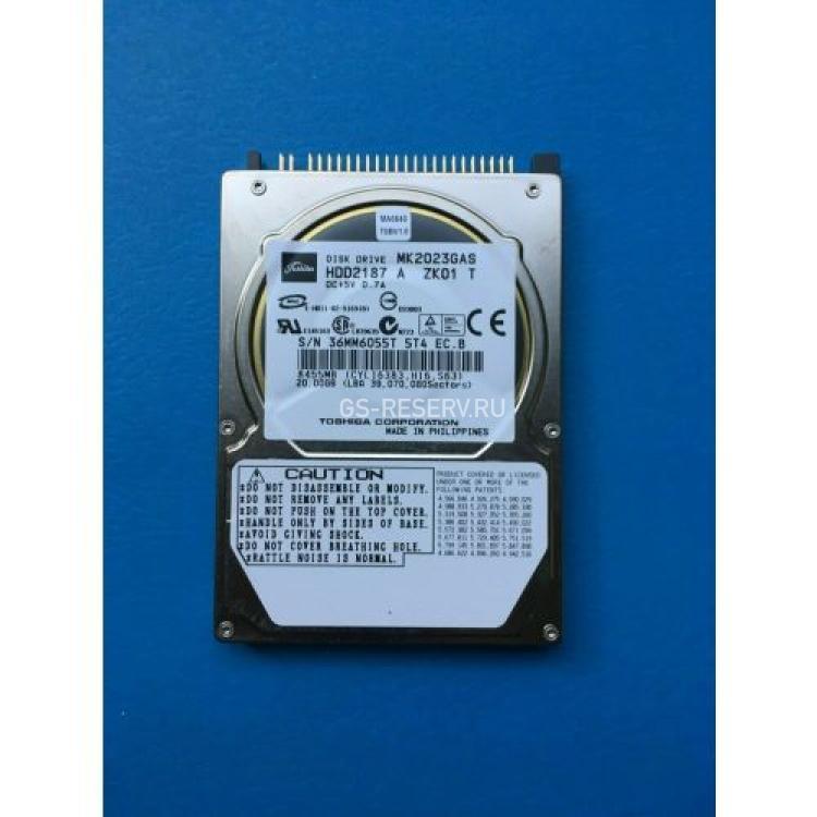Жесткий Диск Toshiba 20Gb (U100/4200/2Mb) IDE 2,5"(MK2023GAS)