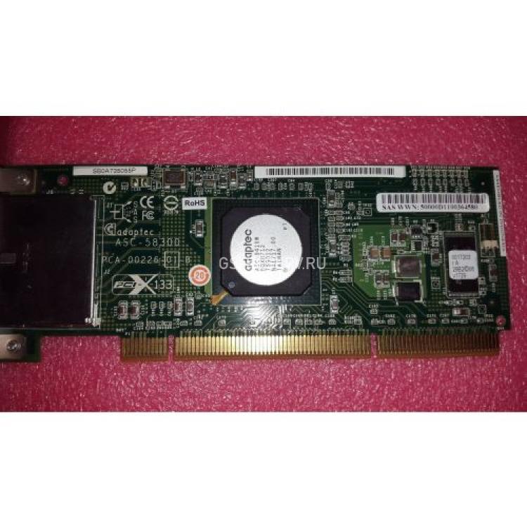 Контроллер SAS Adaptec AIC-9410W Ext-2xSFF8088 (8xSAS/SATA) RAID10 U300 LP PCI-X(2220700-R)