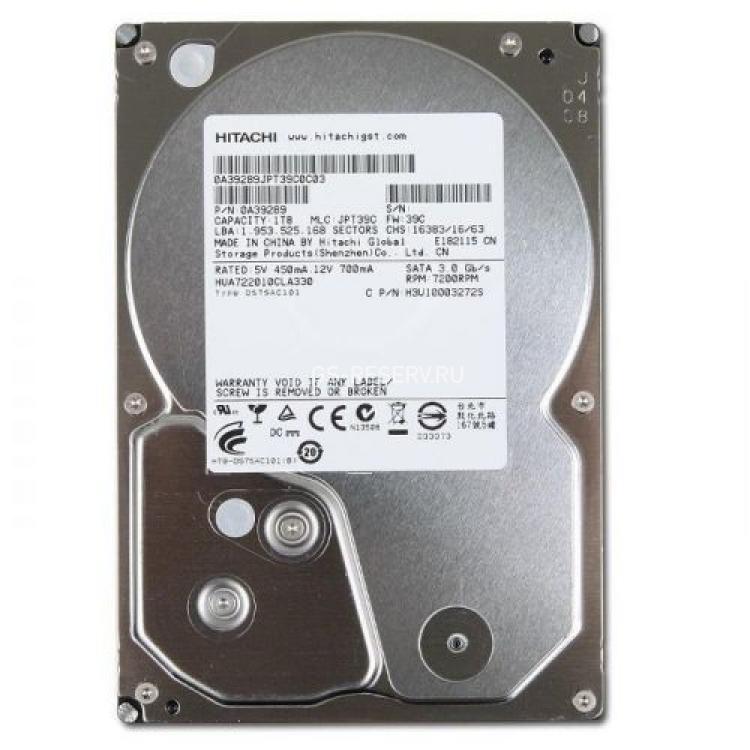 Жесткий Диск Hitachi Ultrastar A7K2000 1Tb (U300/7200/32Mb) SATAII(0A39289)