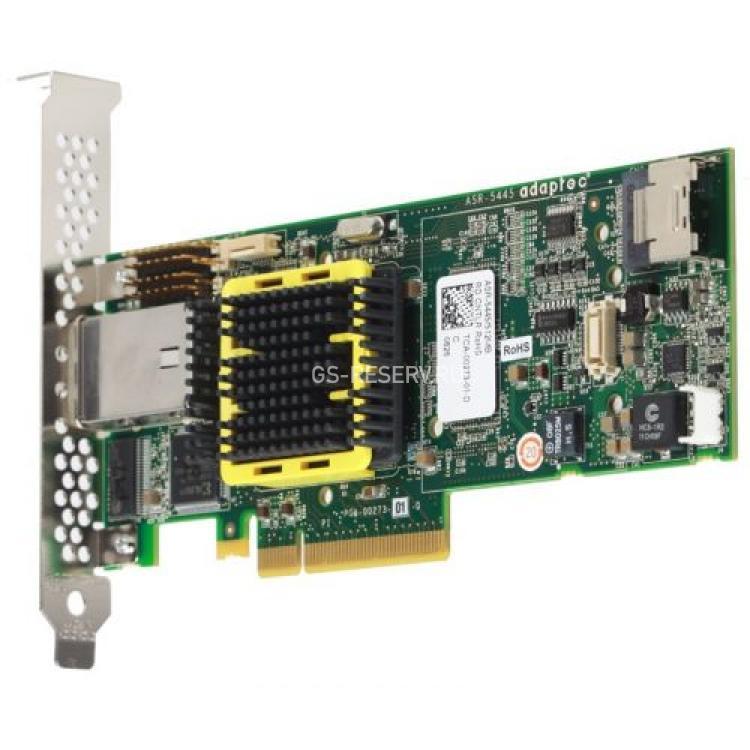 Контроллер SAS RAID Adaptec 512Mb 2x Core RAID on Chip (ROC) 1,2Ghz Int-1xSFF8087 Ext-1xSFF8088 8xSAS/SATA RAID60 U300 LP PCI-E8x(2228800-R)