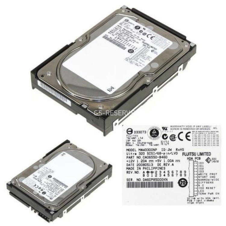 Жесткий Диск Fujitsu 300Gb (U320/10000/8Mb) 68pin U320SCSI(MAW3300NP)
