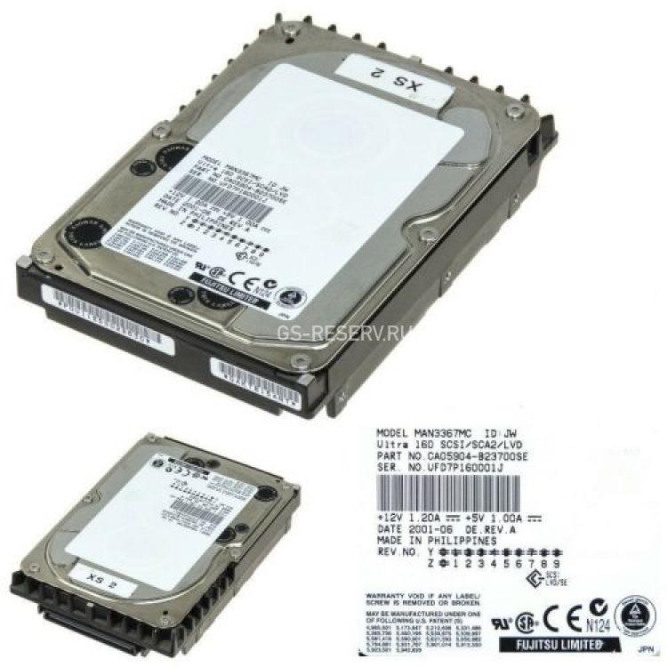 Жесткий Диск Fujitsu 36,6Gb (U160/10000/8Mb) 80pin U160SCSI(CA05904-B200)
