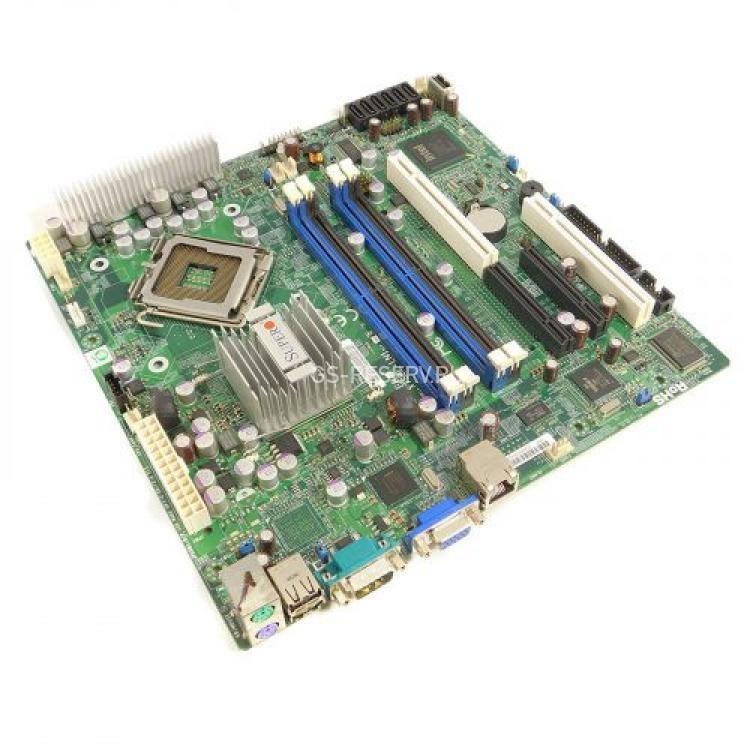 Материнская Плата Supermicro iE3200 S775 4DualDDRII-800 6SATAII Riser PCI-E8x/PCI 2PCI-E8x PCI LAN1000 SVGA ATX 1U(X7SBL-LN1)