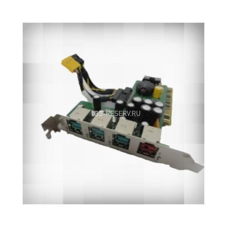 Контроллер HP Powered USB Port Card 2-12V 4USB v.2.0 2x12v 1x24v PCI For POS Systems rp5700(439756-000)