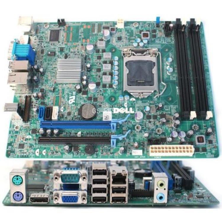 Материнская Плата Dell iQ67 S1155 HT 4DualDDRIII 2SATAIII SATAII 2PCI-E16x SVGA DP LAN1000 AC97-8ch mATX 5000Mhz For Optiplex 790 990 SFF(D28YY)