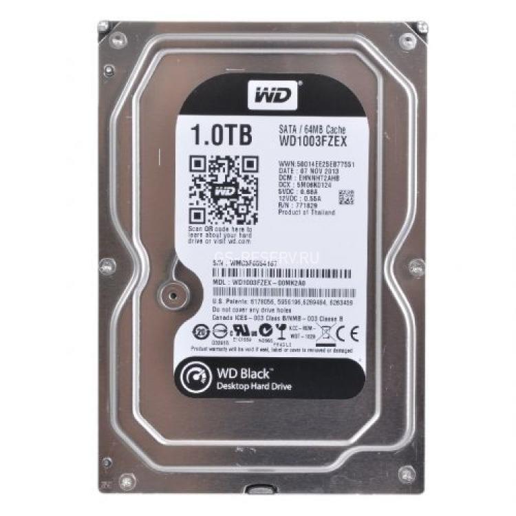 Жесткий Диск Western Digital Black 1Tb (U600/7200/64Mb) AF 6G SATAIII(WD1003FZEX-00MK2A0)