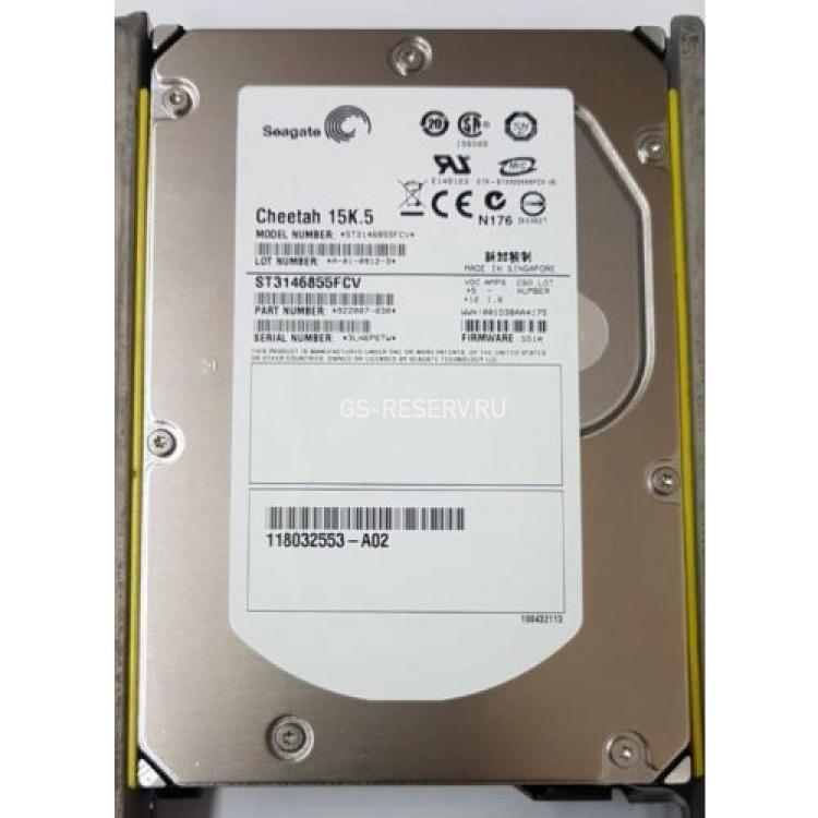 Жесткий Диск Seagate Cheetah 15K.5 146,8Gb (U4096/15000/16Mb) 40pin Fibre Channel 3,5"(9Z2007)