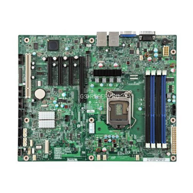 Материнская Плата Intel c202 S1155 4DualDDRIII 2SATAIII 4SATAII PCI-E16x 3PCI-E8x PCI 2LAN1000 SVGA ATX(911776)