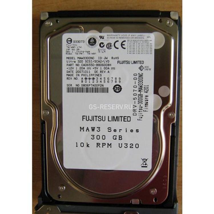 Жесткий Диск Fujitsu 300Gb (U320/10000/8Mb) 80pin U320SCSI(CA06550-B400)