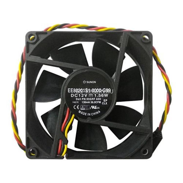 Вентилятор Dell (Sunon) 0.105A 1.26W 37.5CFM 80x80x20mm For OptiPlex 390 790 990 3010 3020 7010 7020 9010 9020(99GRF)