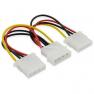 Разветвитель Питания Molex 4Pin to 2xMolex 4Pin (IDE To 2IDE) 20cm/0,2m(4Pin-2x4Pin)