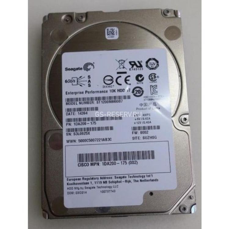 Жесткий Диск Seagate Enterprise Performance 10K HDD v7 1.2Tb (U600/10000/64Mb) 6G SAS 2,5"(1DA200)