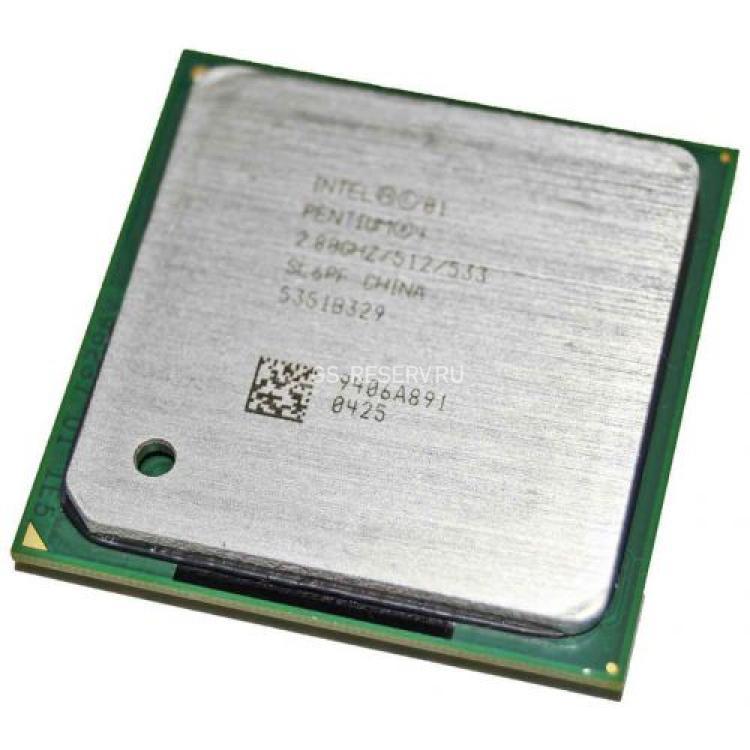 Процессор Intel Pentium IV 2800Mhz (512/533/1.525v) Socket478 Northwood(SL6QB)