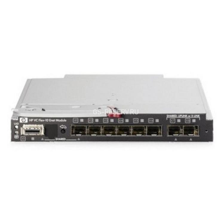 Модуль HP Virtual Connect Flex-10 10Gb Ethernet Module 10GBe 8xSFP+ 1xCX4 For HP c-Class BladeSystems(456095-001)