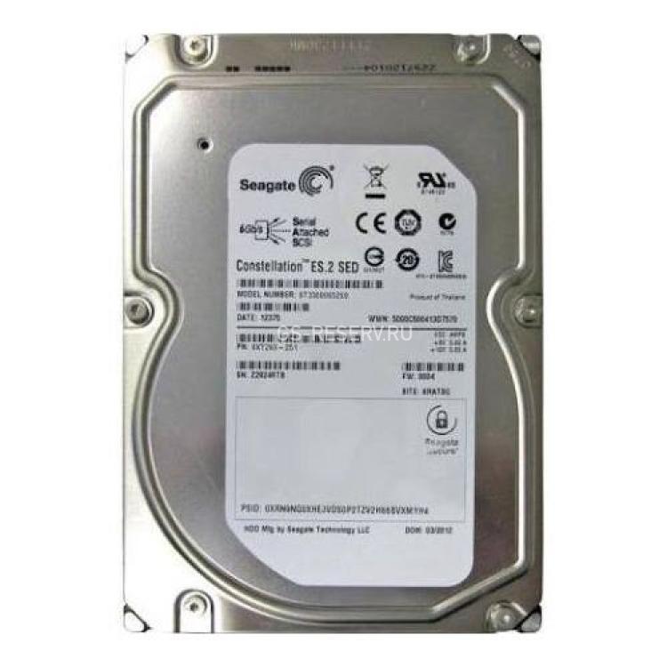 Жесткий Диск Seagate Constellation ES.2SED 3Tb (U600/7200/64Mb) SED FIPS 140-2 6G SAS 3,5"(ST33000652SS)