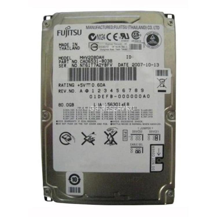 Жесткий Диск Fujitsu 80Gb (U100/5400/8Mb) IDE 2,5"(MHV2080AH)